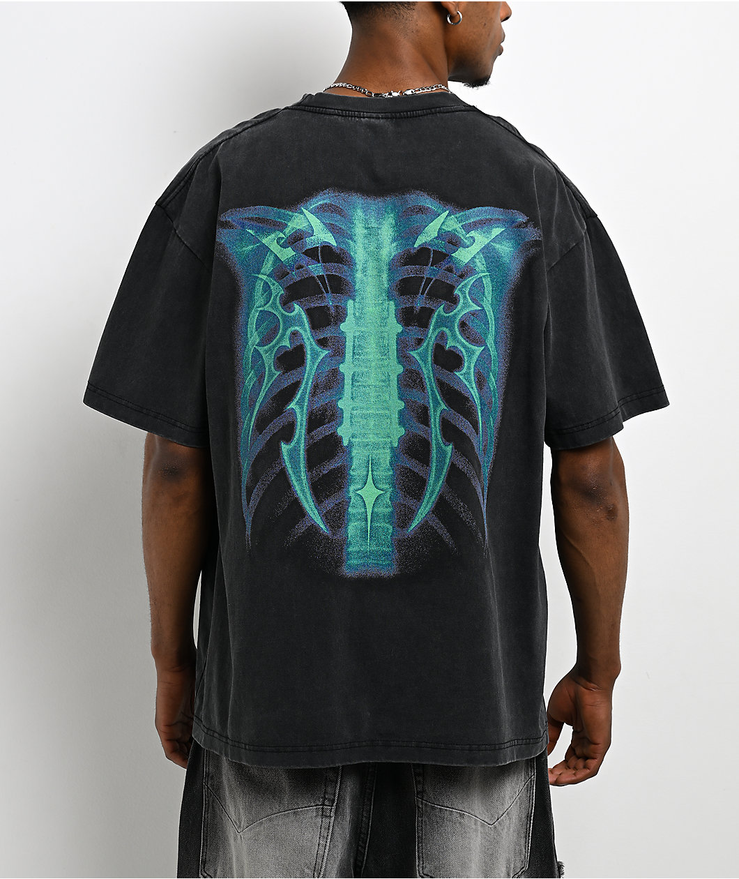 Vitriol Lead Vest Black Wash Boxy T-Shirt