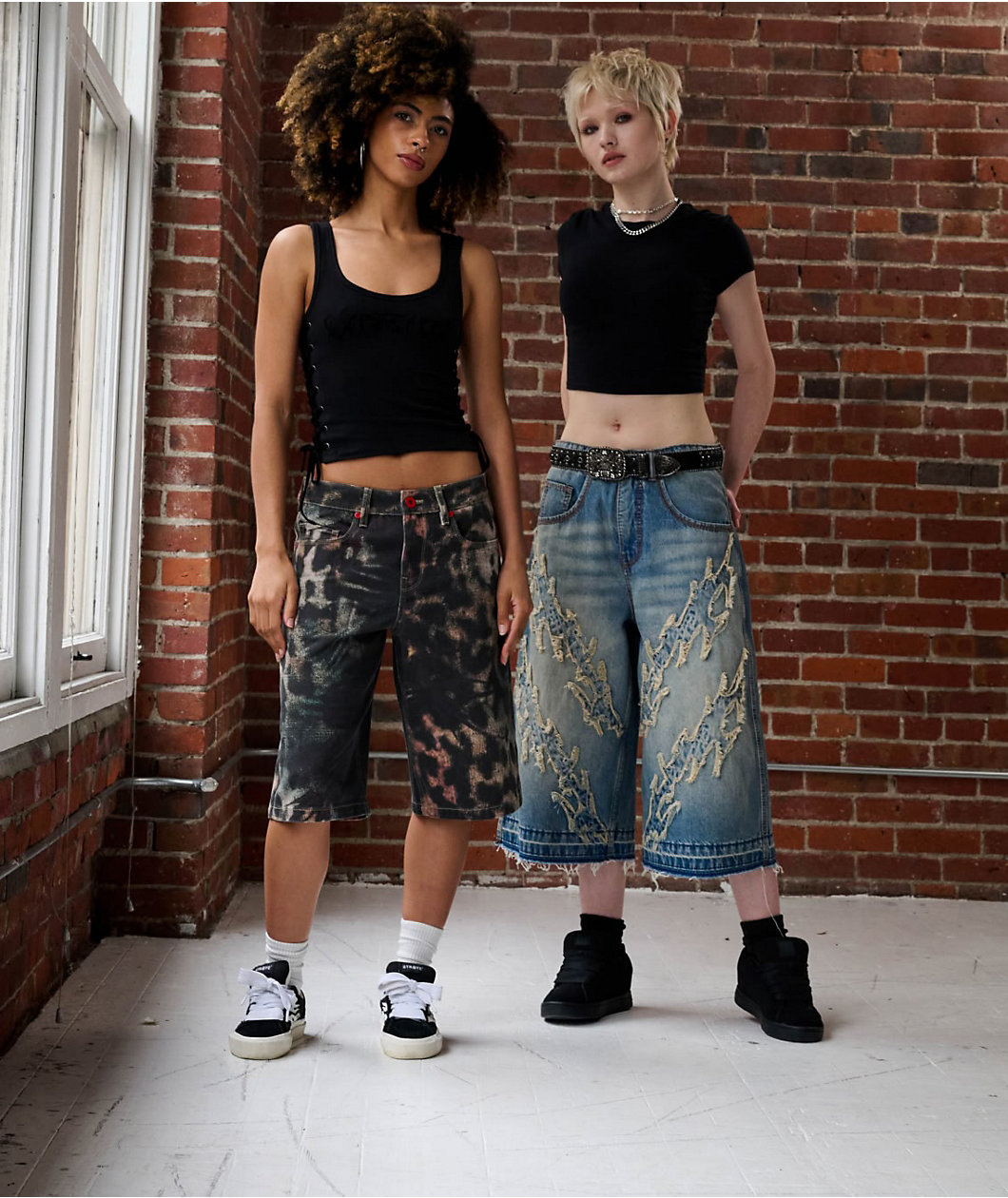 Vitriol Lena Ultra Baggy Denim Shorts