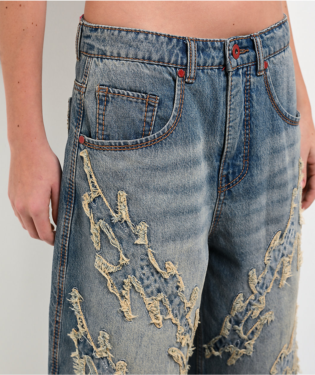 Vitriol Lena Ultra Baggy Denim Shorts