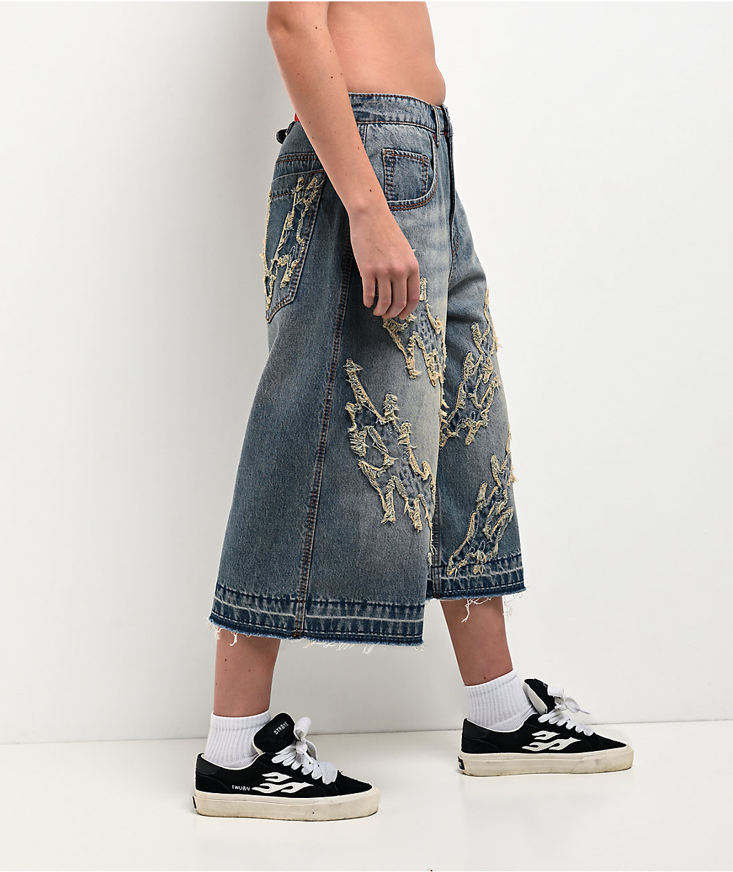 Vitriol Lena Ultra Baggy Denim Shorts