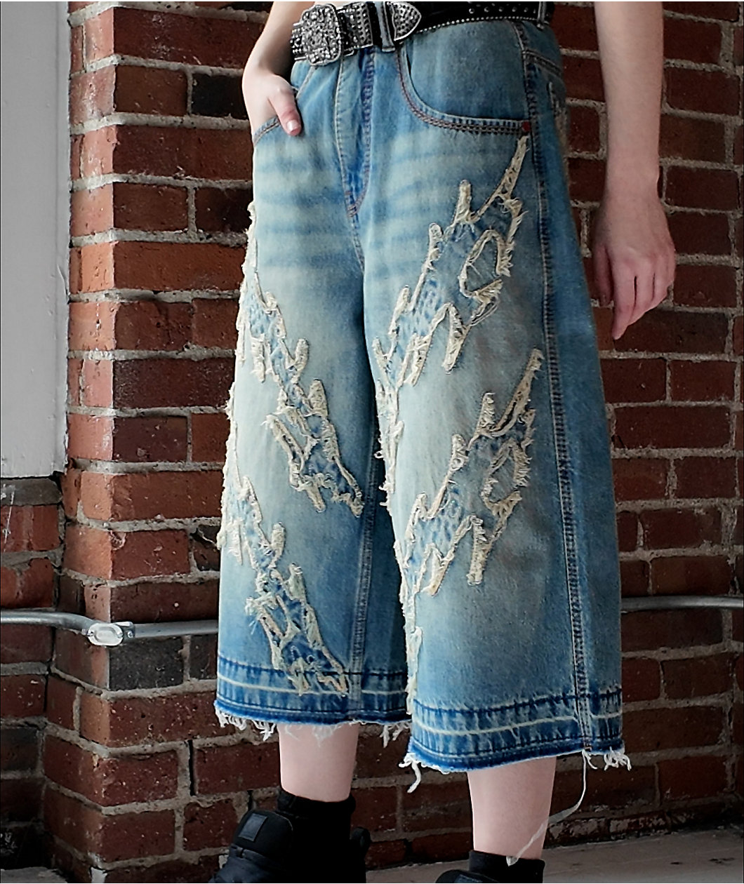 Vitriol Lena Ultra Baggy Denim Shorts