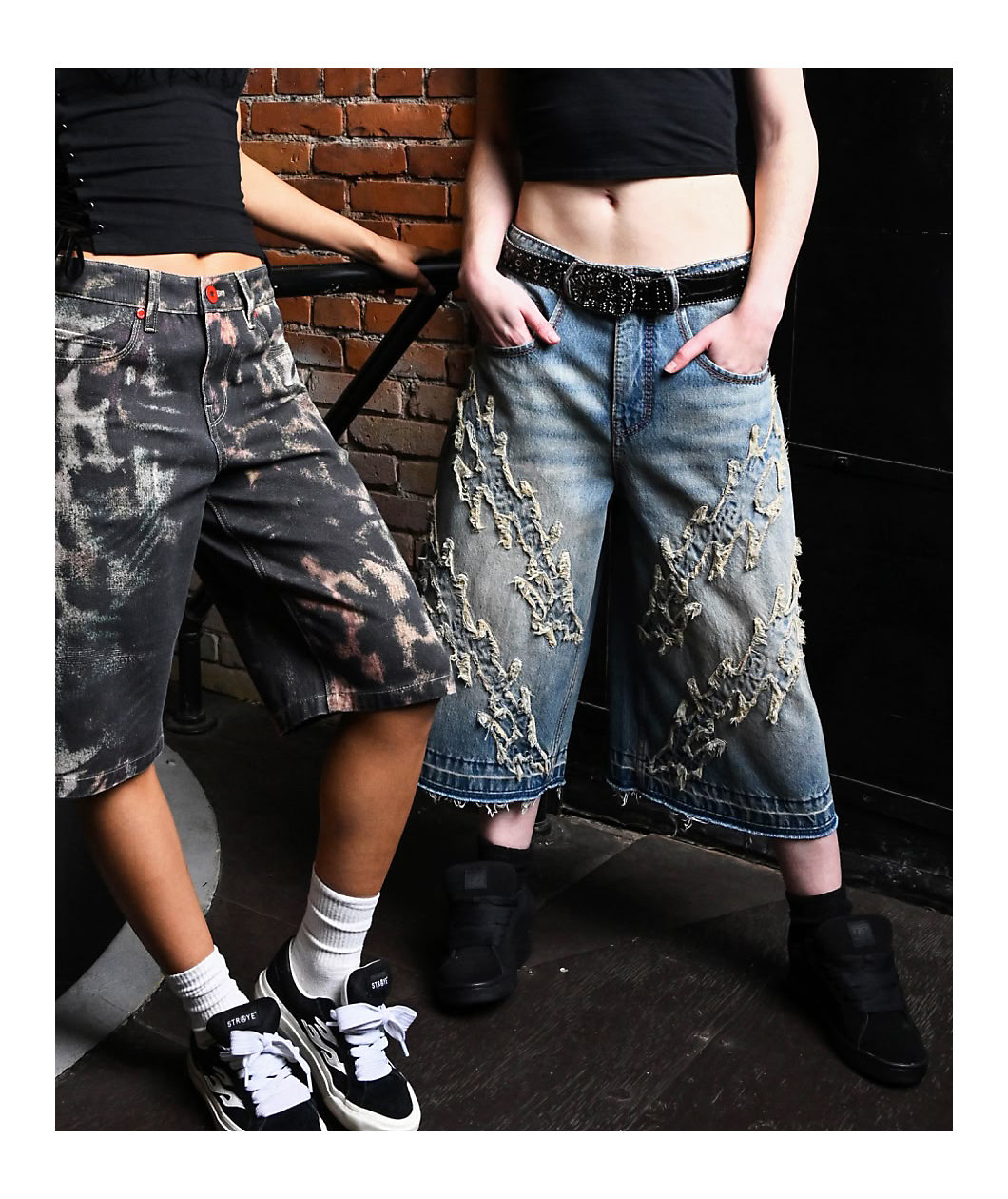 Vitriol Lena Ultra Baggy Denim Shorts