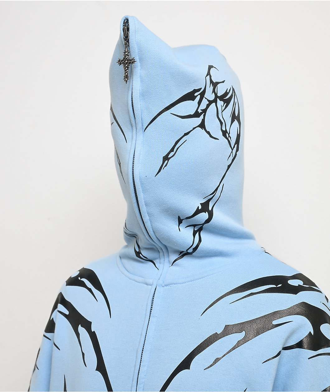 Vitriol Lenexa Blue Body Bag Zip Hoodie