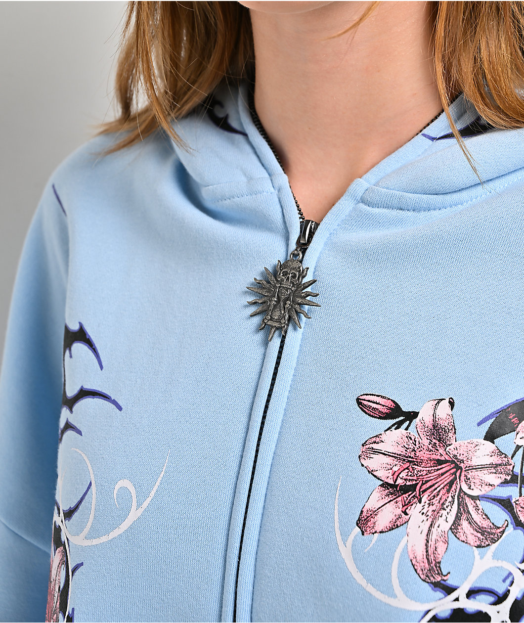 Vitriol Lenexa Blue Wash Body Bag Zip Hoodie