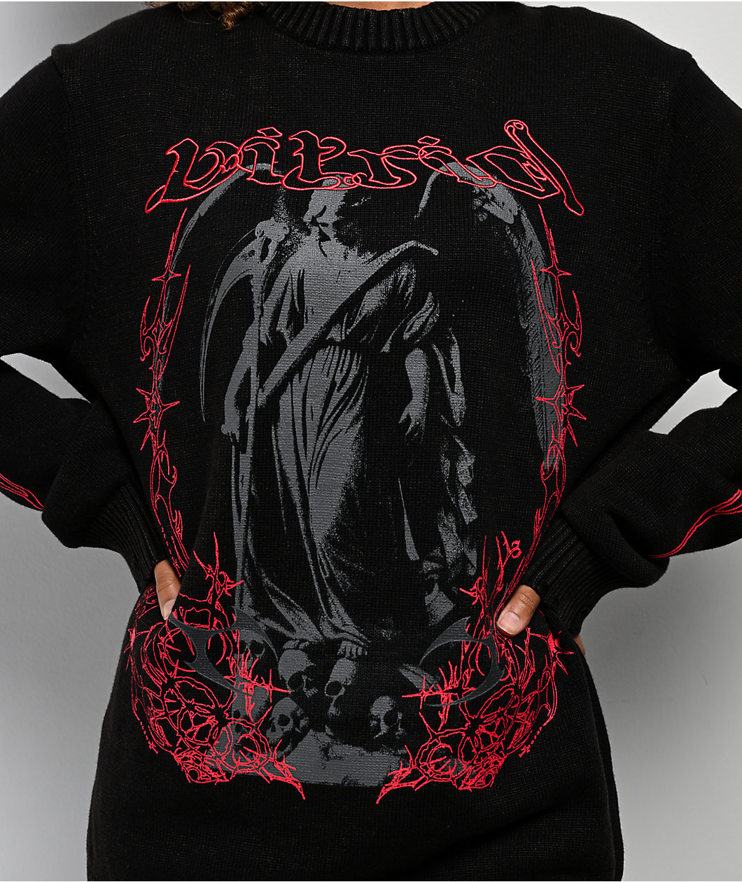 Vitriol Lennox Black Oversized Sweater