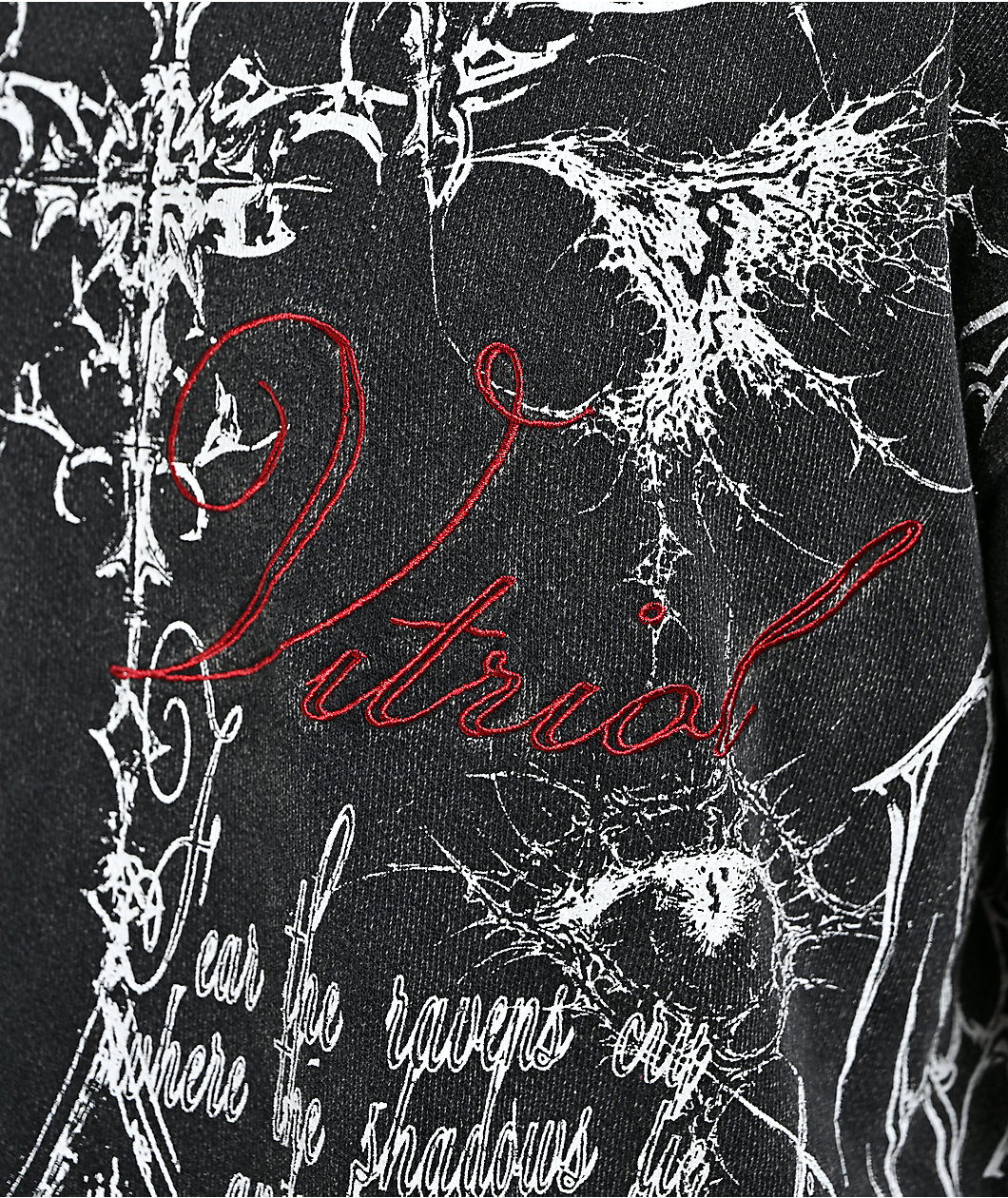 Vitriol Loose Tooth Black Wash French Terry T-Shirt