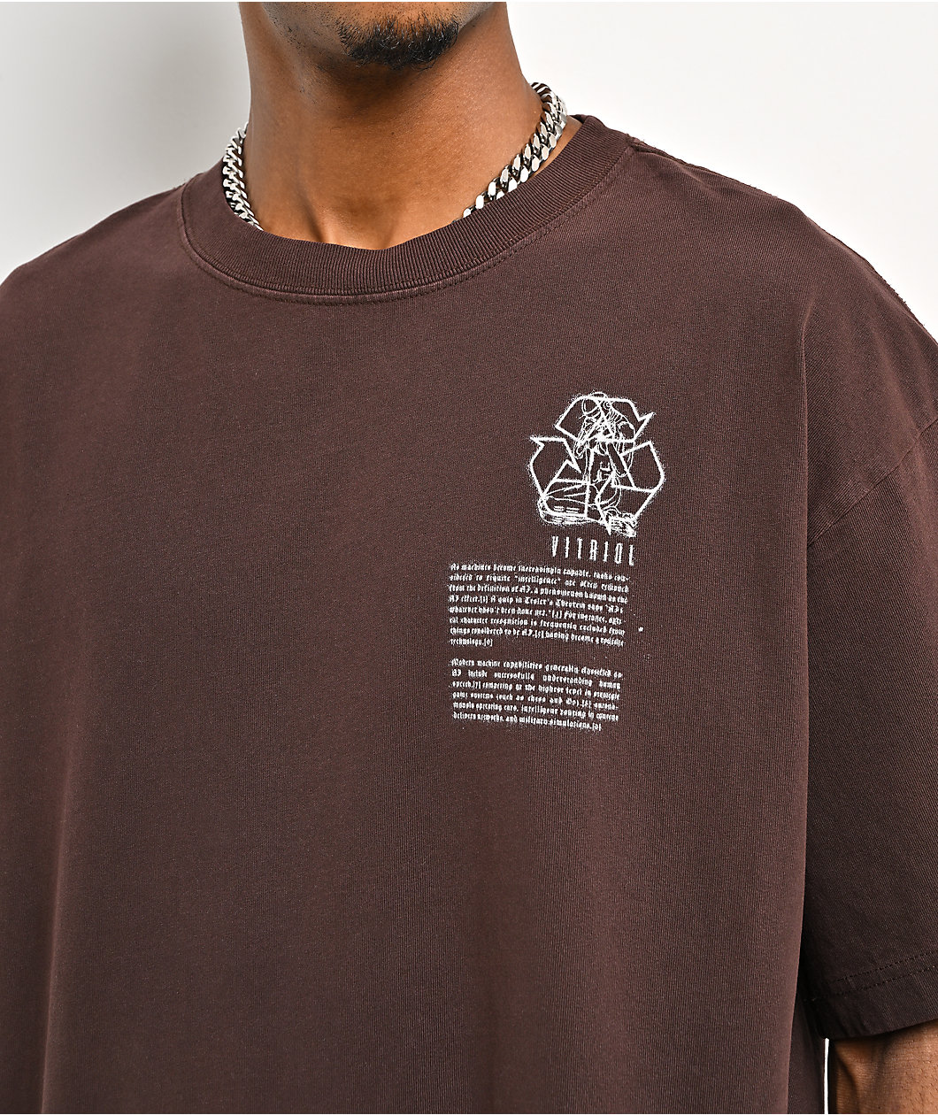Vitriol Machines Brown Wash T-Shirt