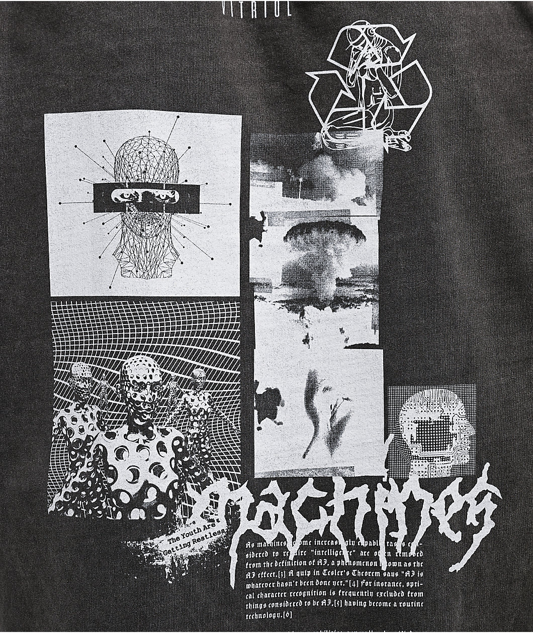 Vitriol Machines Vintage Grey T-Shirt