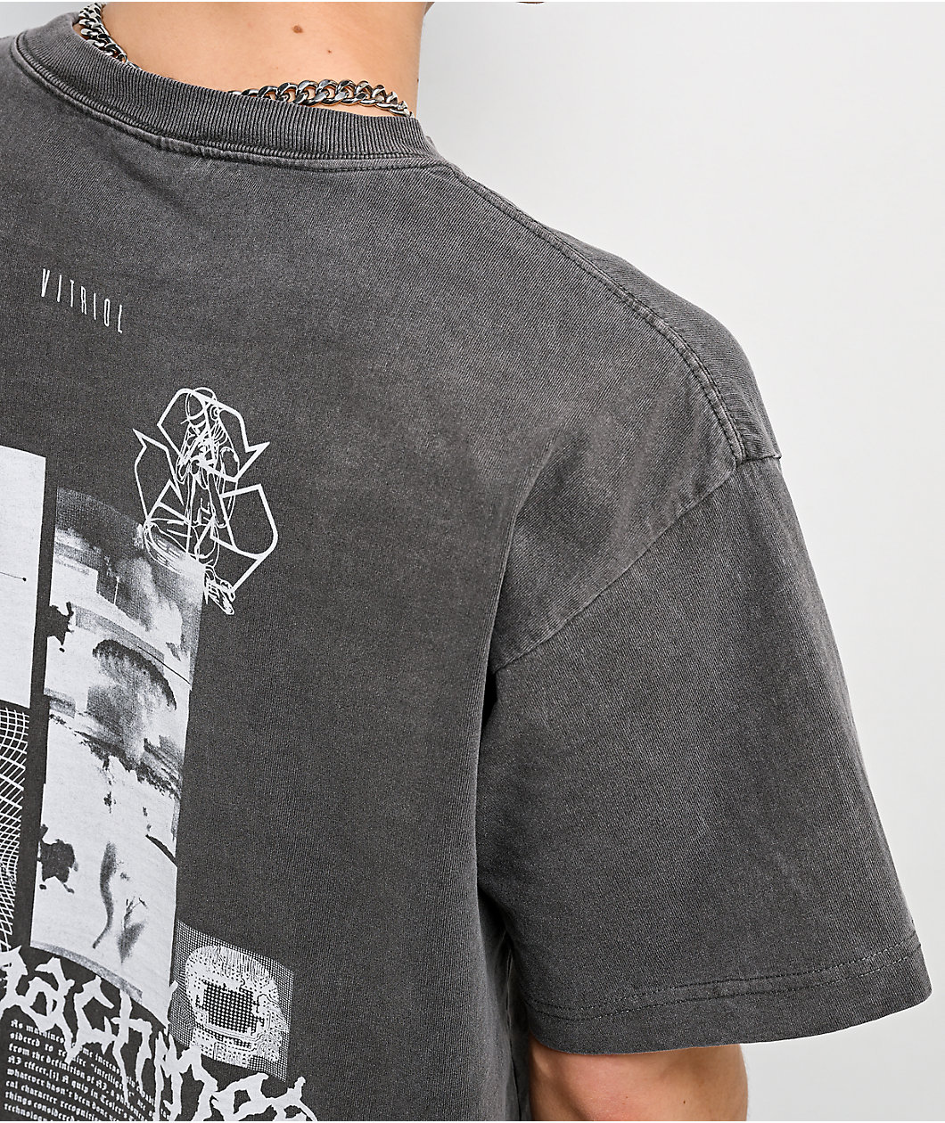 Vitriol Machines Vintage Grey T-Shirt