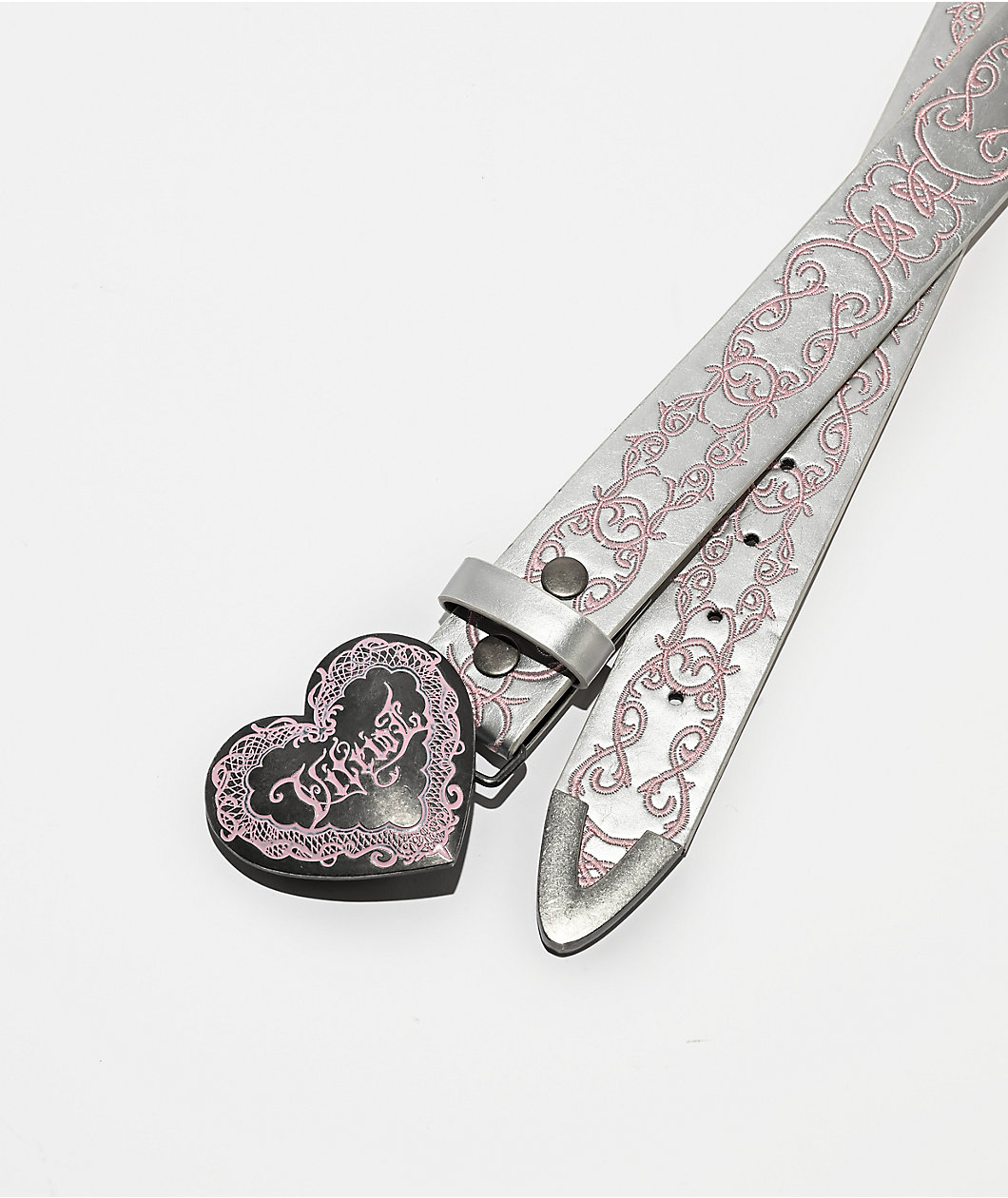 Vitriol Metal Lace Silver Belt