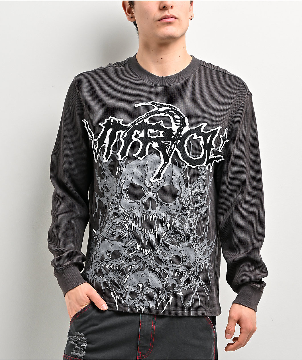 Vitriol Migraine Charcoal Thermal Long Sleeve T-Shirt