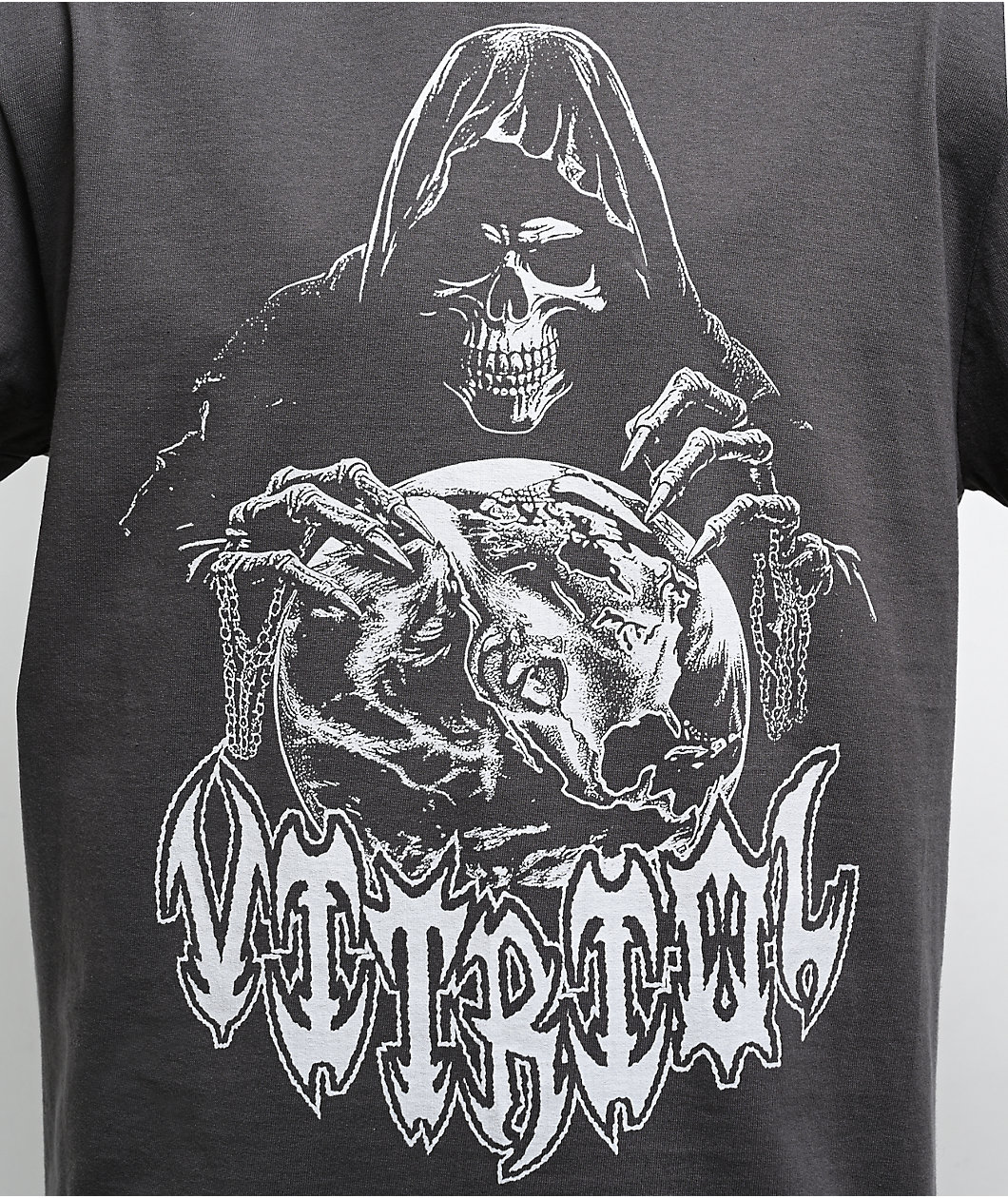 Vitriol Monster Flash Charcoal Long Sleeve T-Shirt