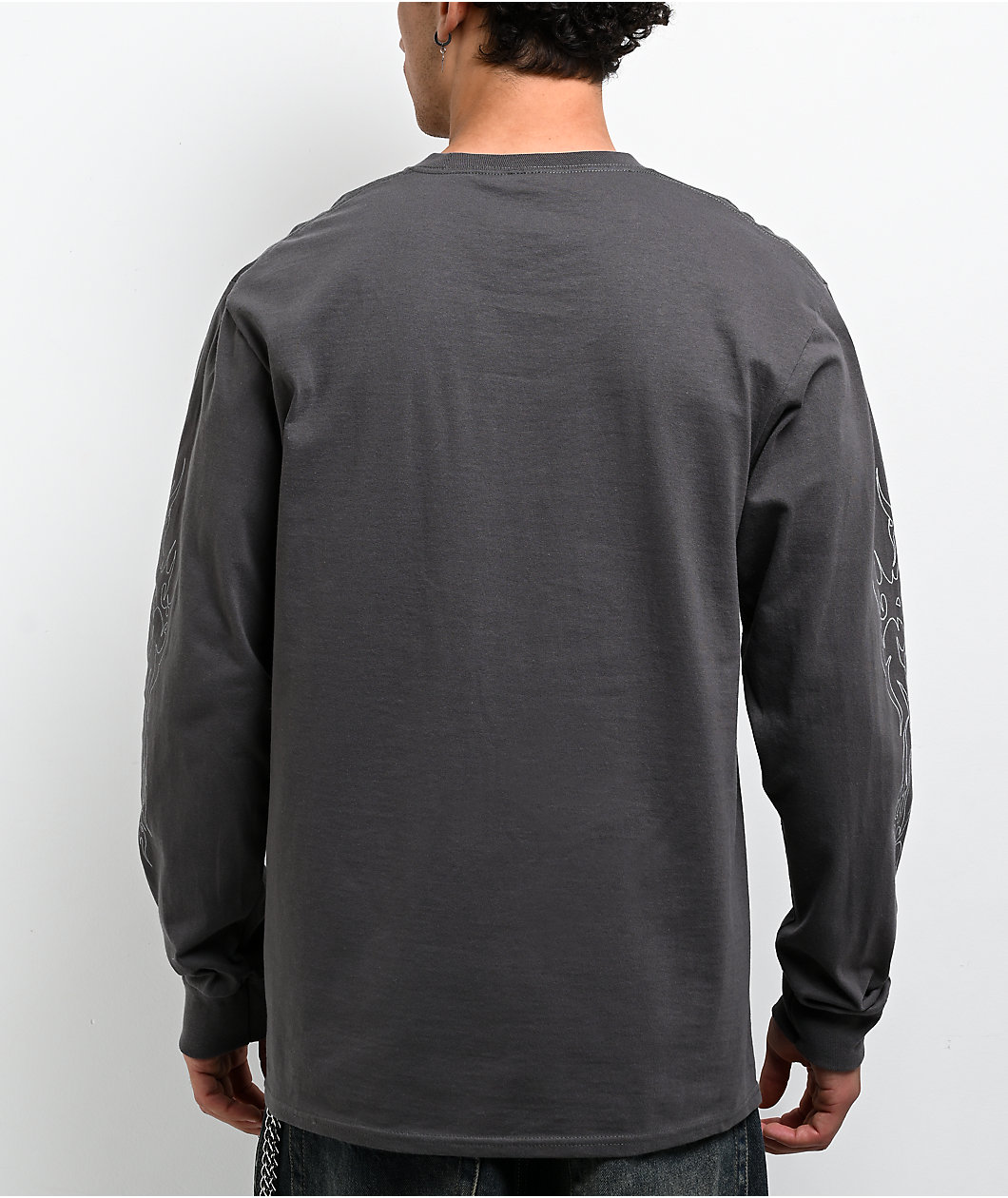 Vitriol Monster Flash Charcoal Long Sleeve T-Shirt