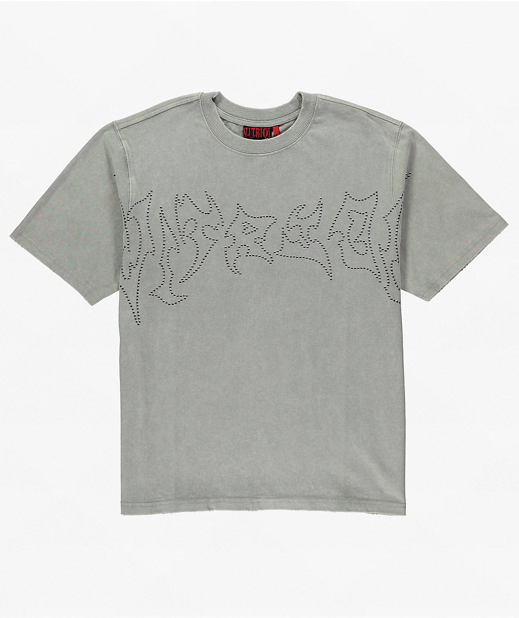 Vitriol Nail Head Grey Wash T-Shirt
