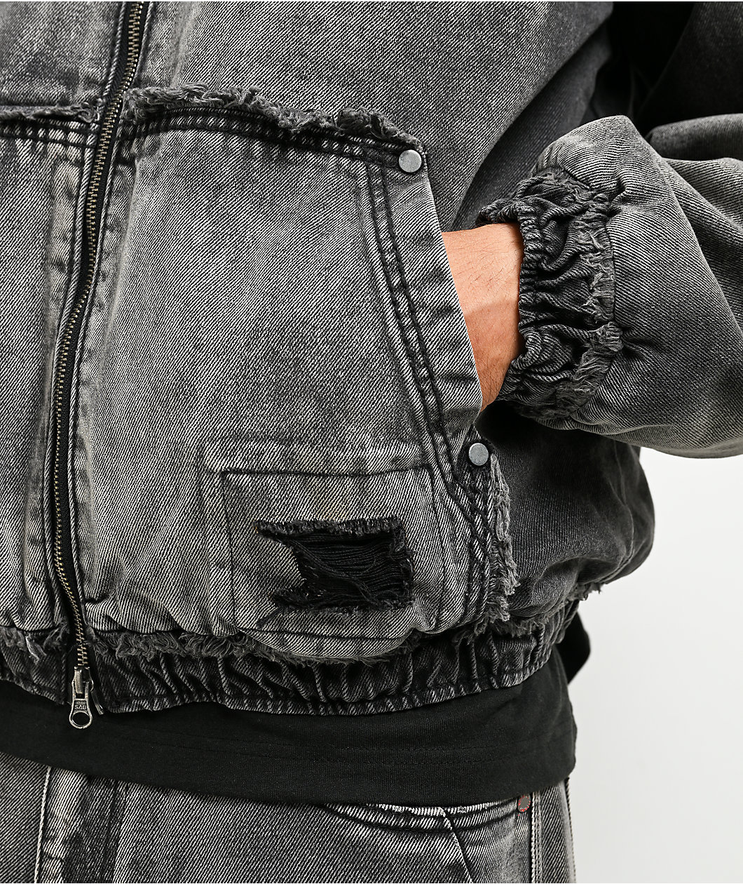 Vitriol Oblivion Depth With Destruction Wash Denim Jacket