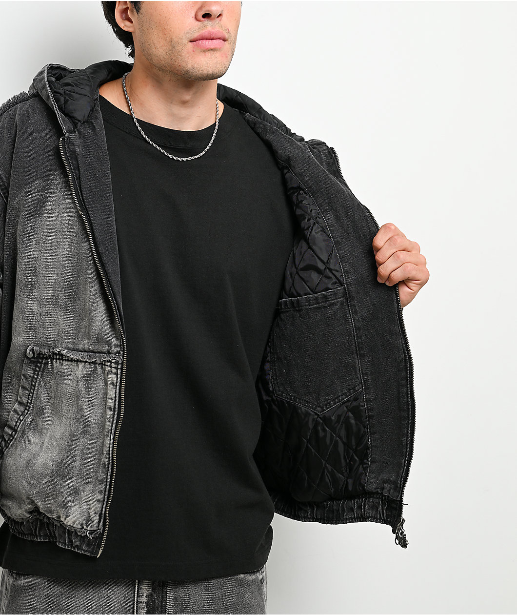 Vitriol Oblivion Depth With Destruction Wash Denim Jacket
