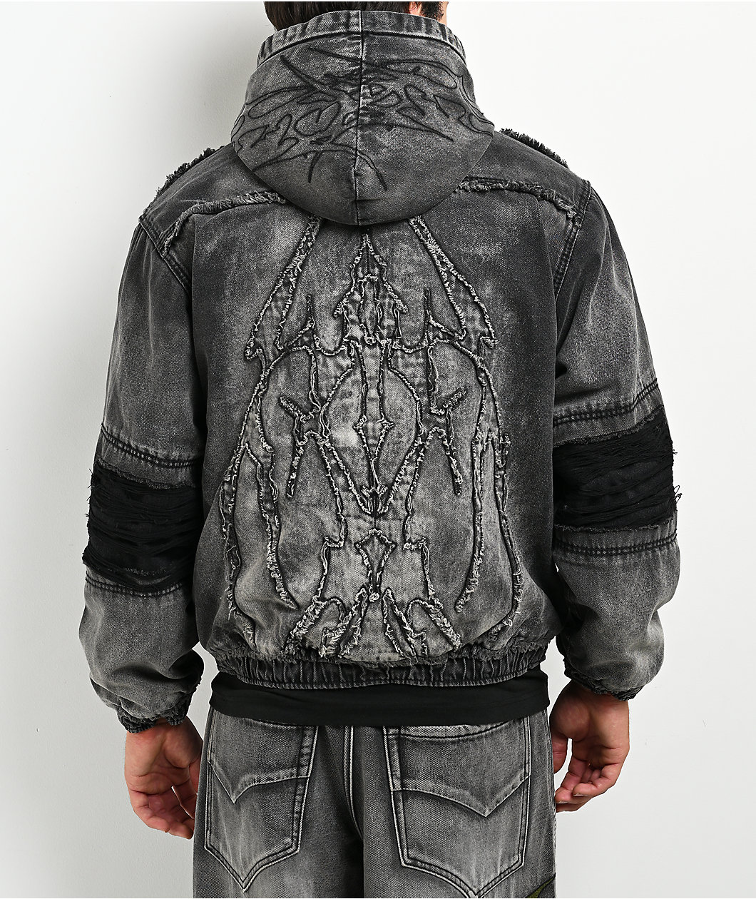 Vitriol Oblivion Depth With Destruction Wash Denim Jacket
