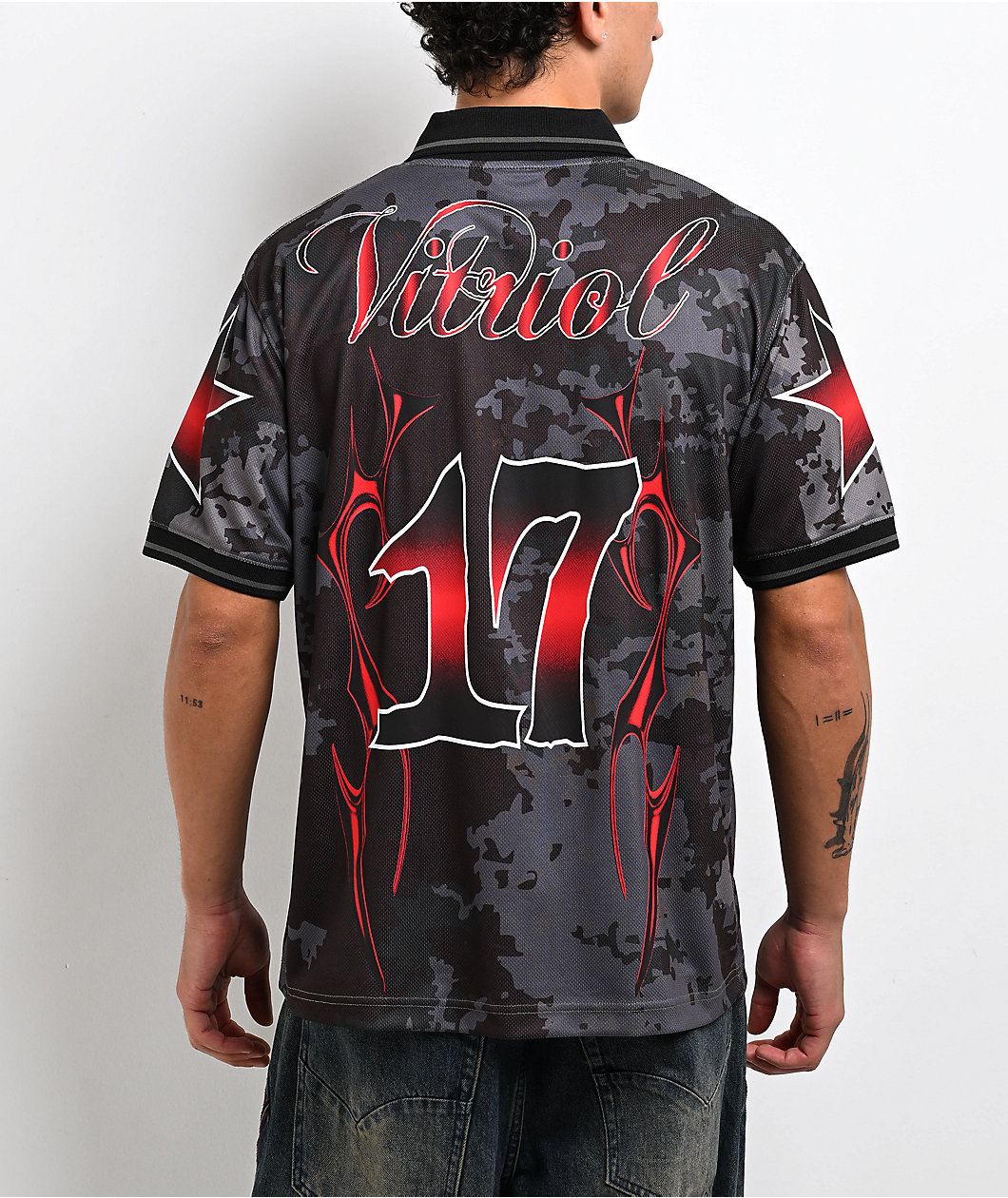 Vitriol Prevail Black Camo Soccer Jersey