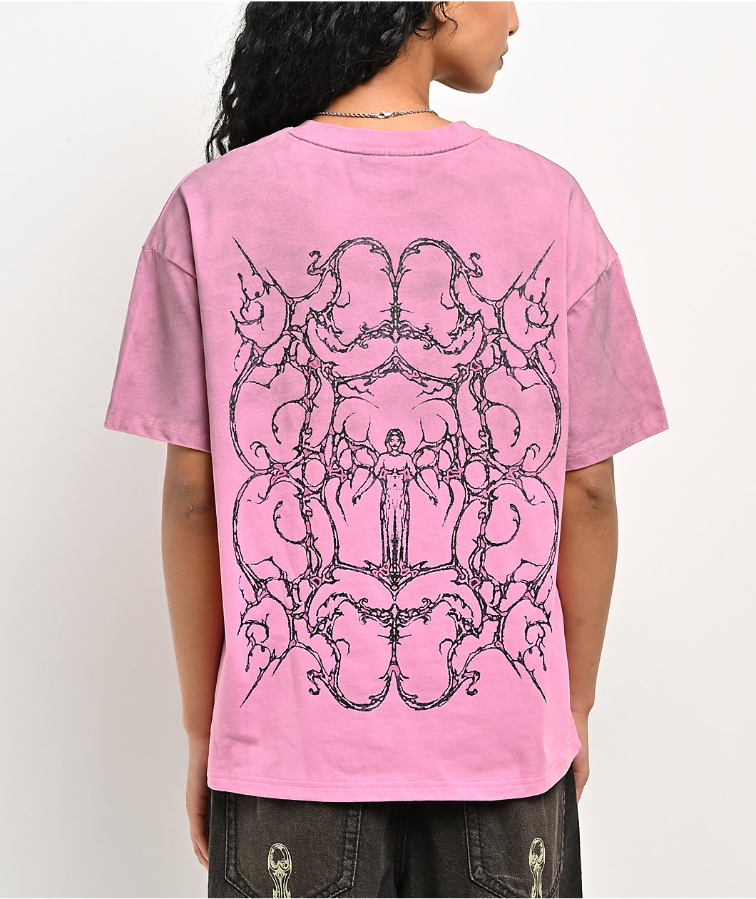 Vitriol Rae Pink Wash Heavyweight Boxy T-Shirt