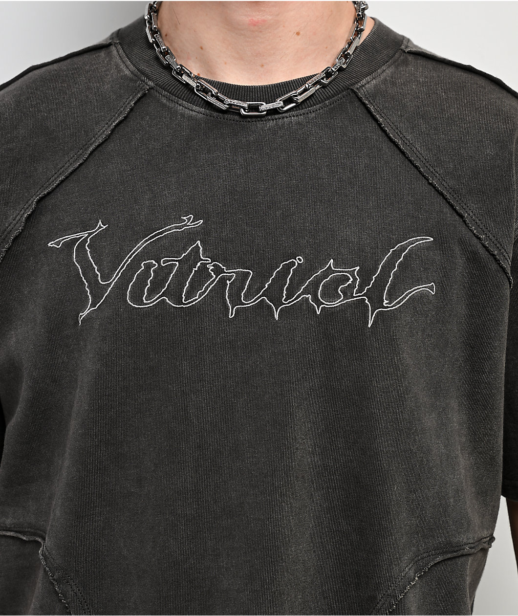 Vitriol Reckoning Grey Wash Boxy T-Shirt