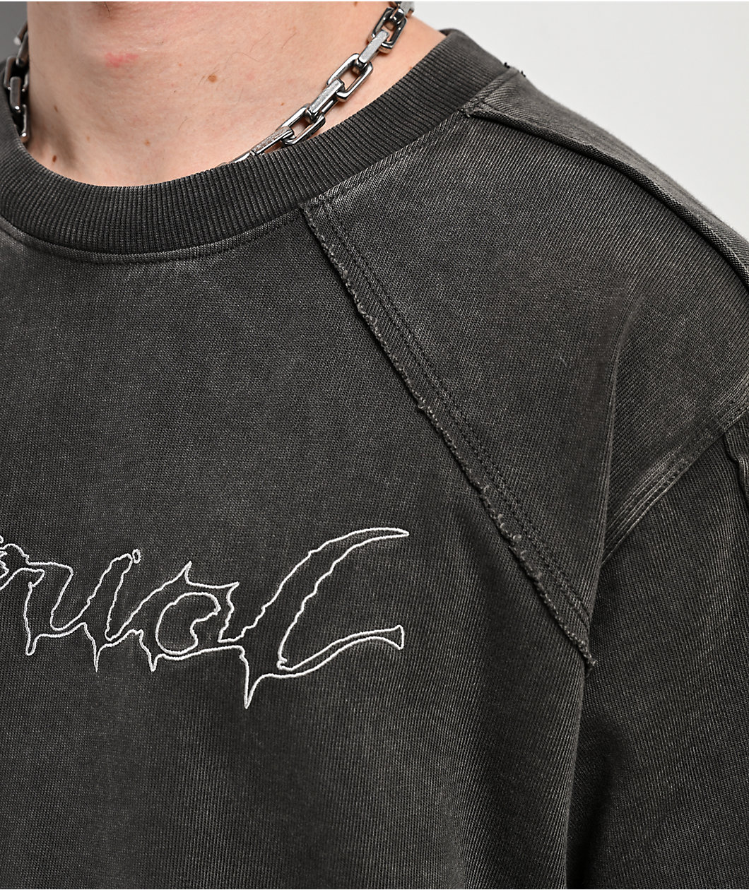 Vitriol Reckoning Grey Wash Boxy T-Shirt