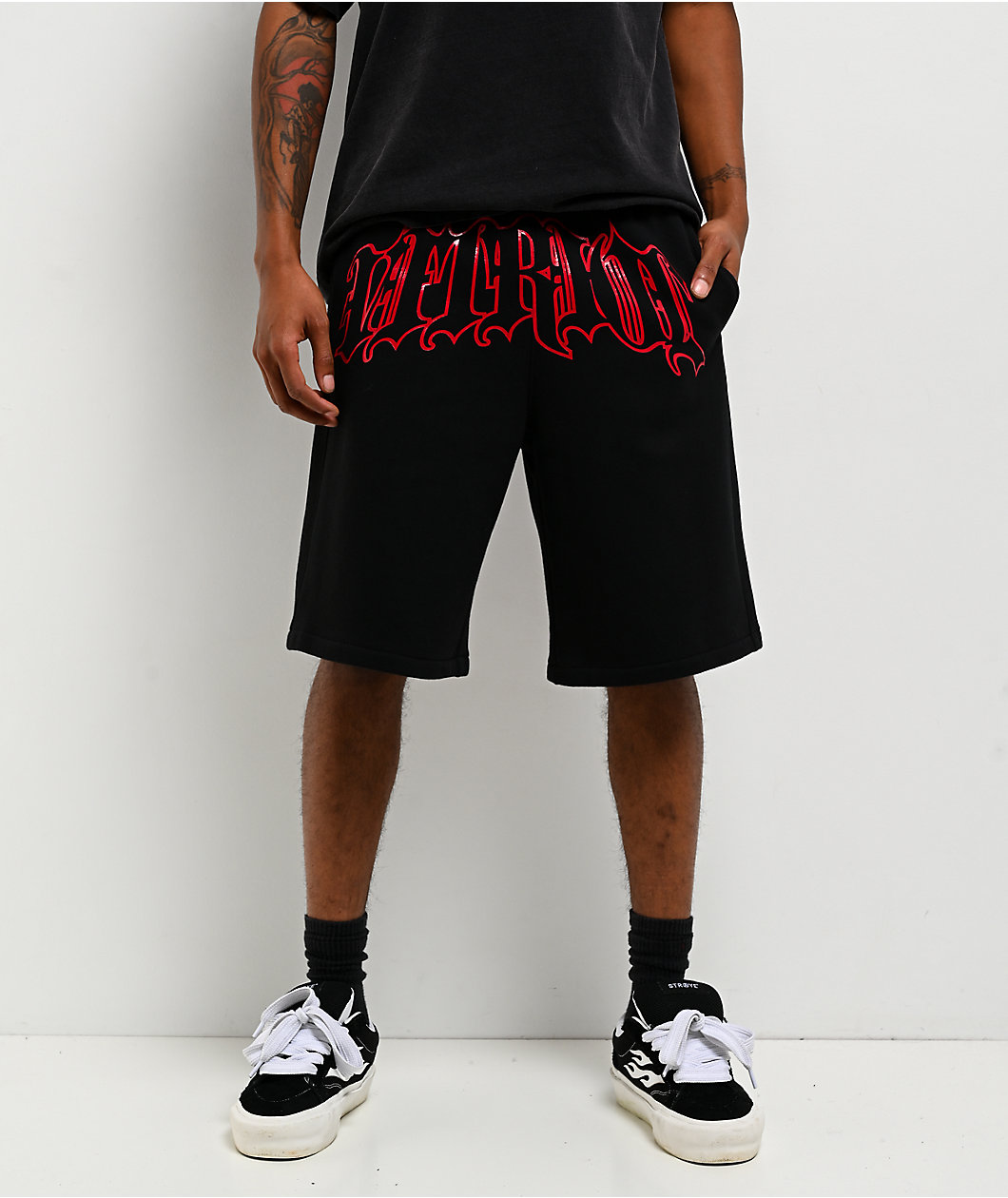 Vitriol Resist Black Sweat Shorts