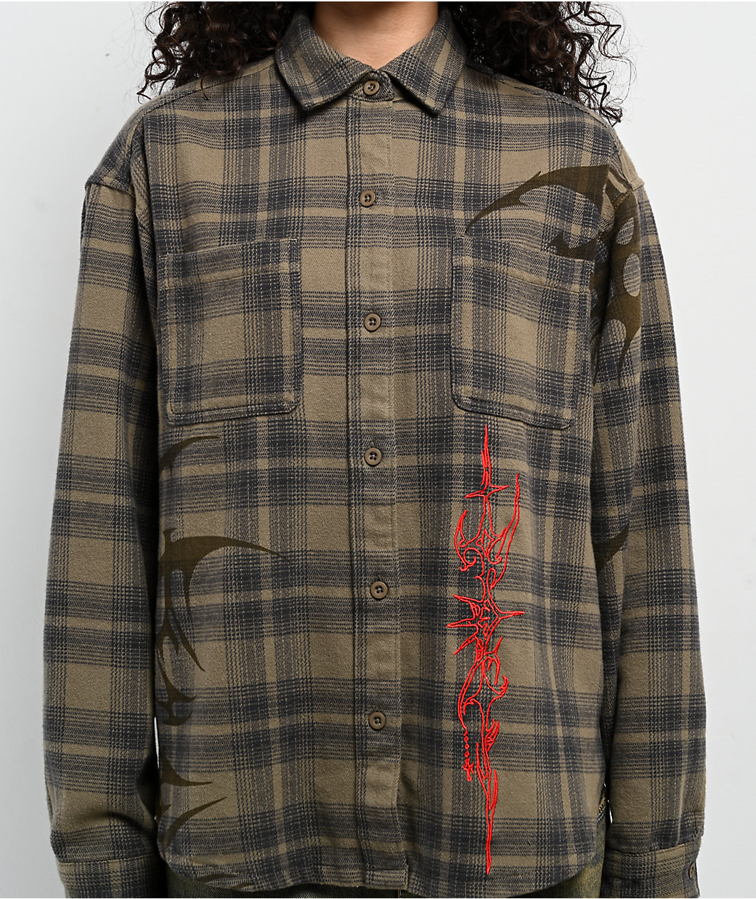 Vitriol Revival Green Flannel Shirt