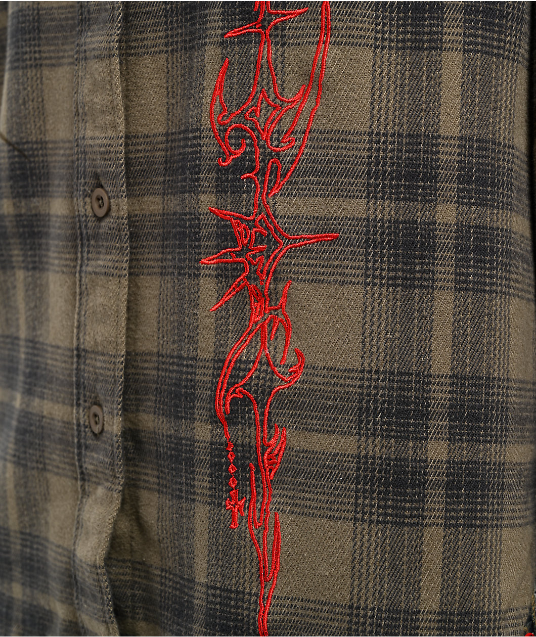 Vitriol Revival Green Flannel Shirt