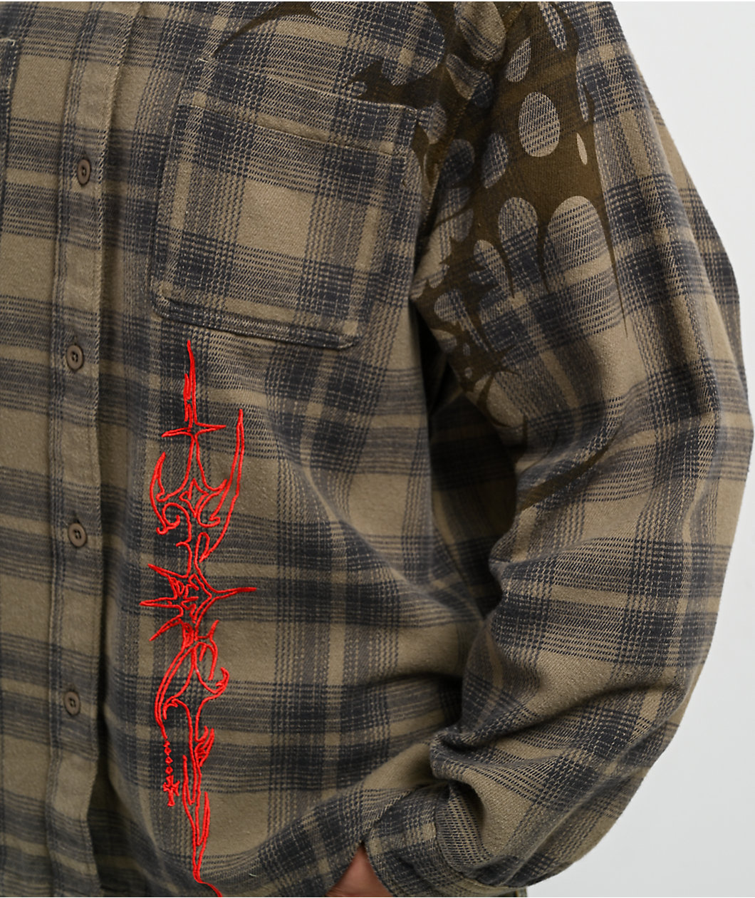 Vitriol Revival Green Flannel Shirt