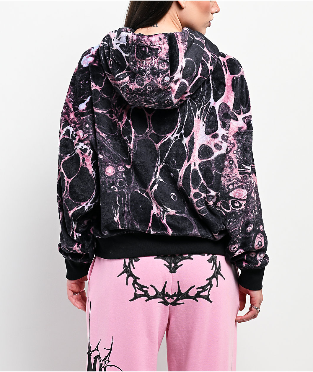 Vitriol Ryder Toxic Pink Sherpa Hoodie