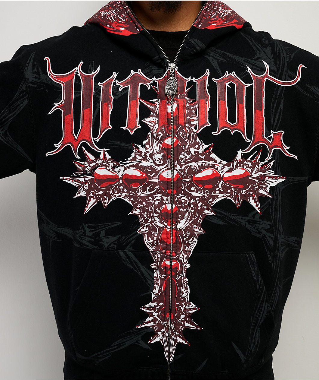 Vitriol Sacril Black Zip Hoodie