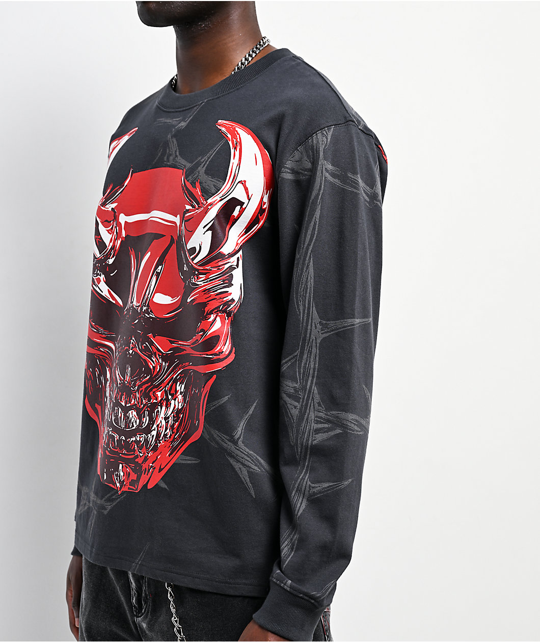 Vitriol Sacrilege Black Long Sleeve Boxy T-Shirt