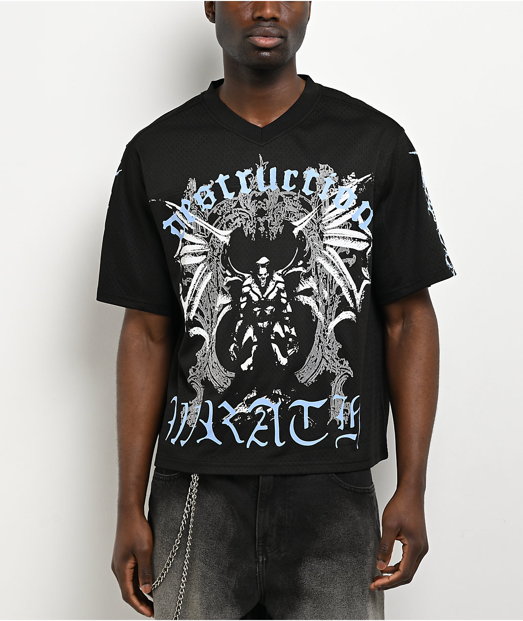 Vitriol Shadow Crawl Black Crop Football Jersey