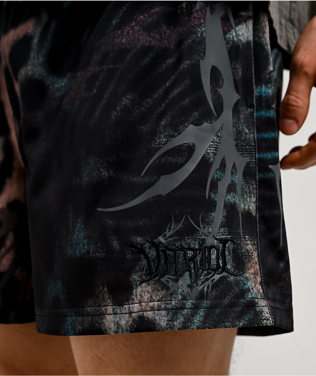 Vitriol Sixth Spawn Leopard Black Mesh Shorts