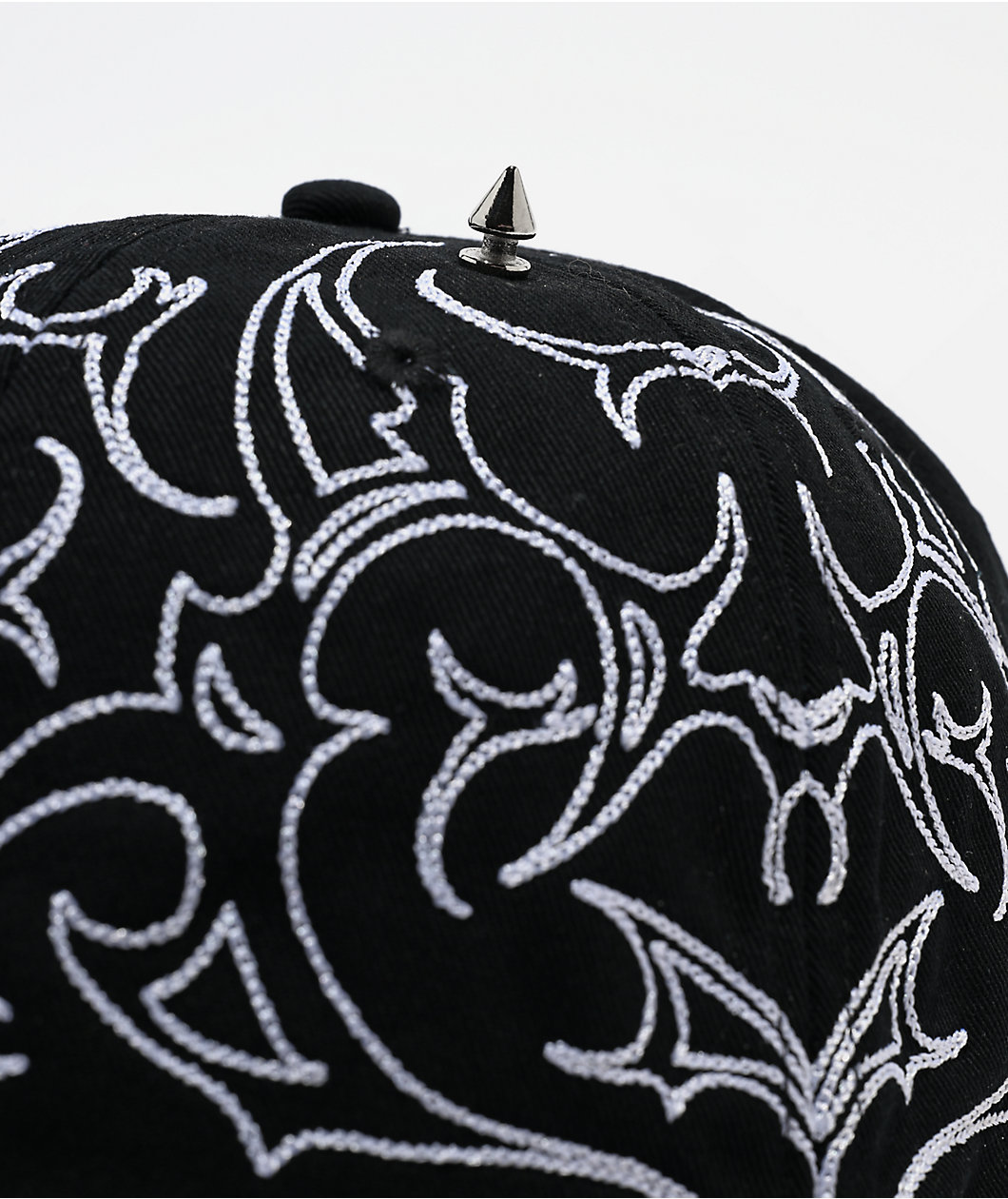 Vitriol Spiked Black Strapback Hat