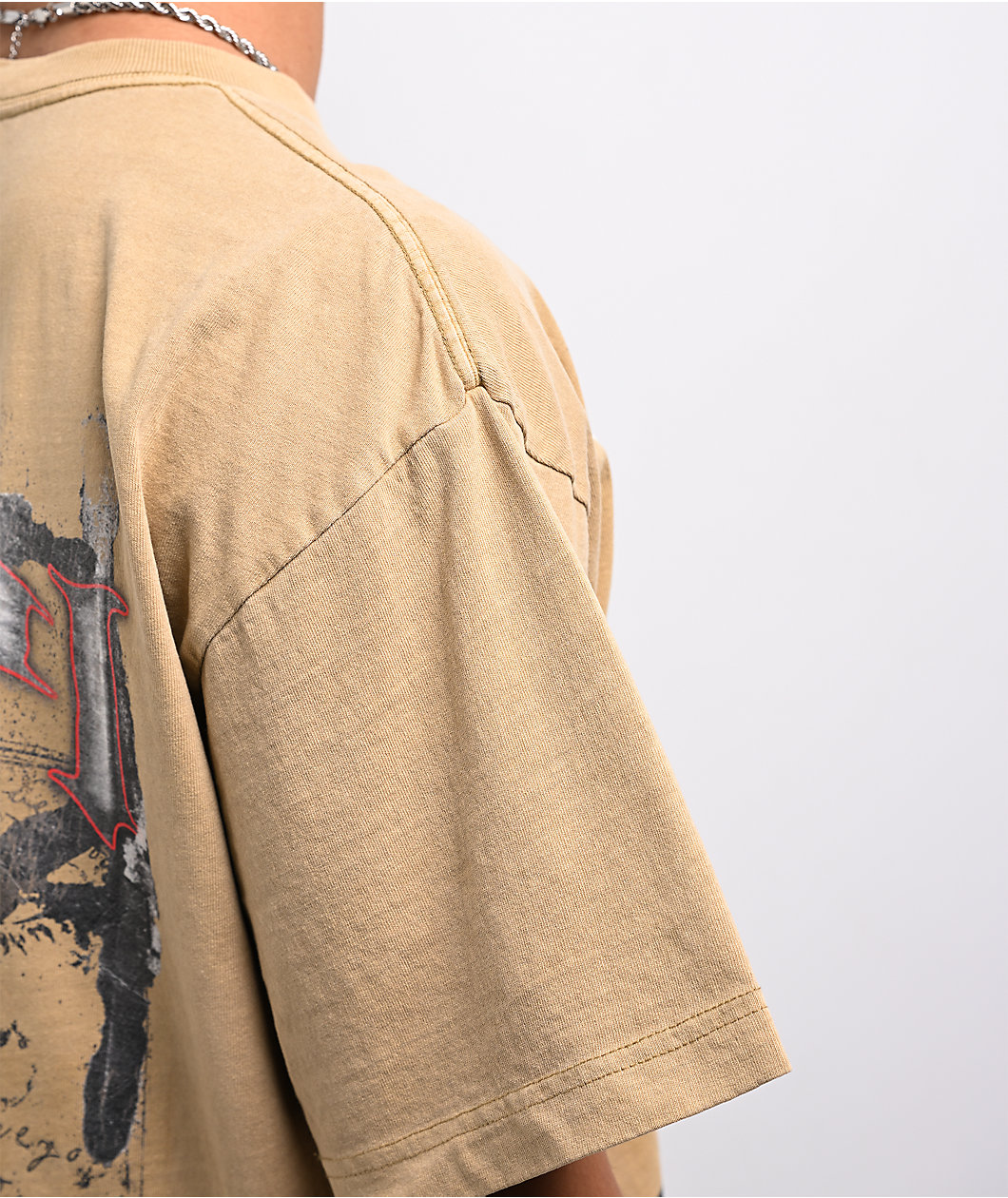 Vitriol Stain Sand Brown Wash T-Shirt