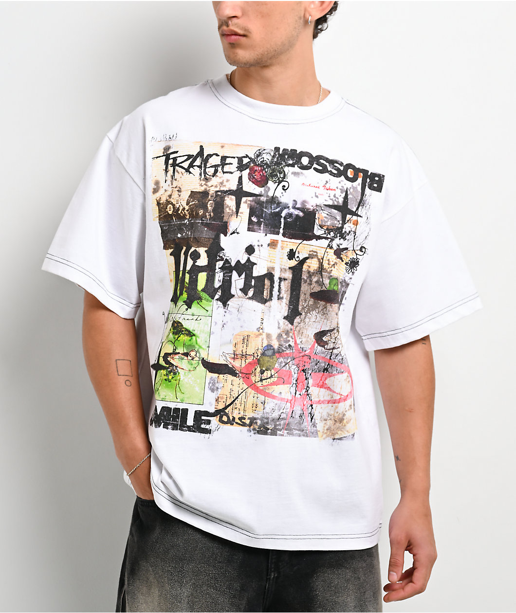 Vitriol Stain White T-Shirt