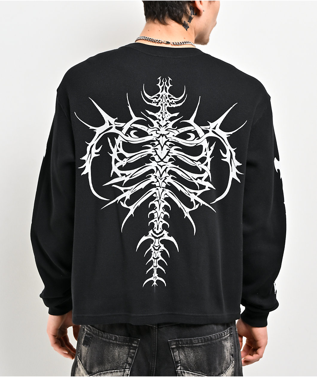 Vitriol Sternum Black Long Sleeve Thermal T-Shirt