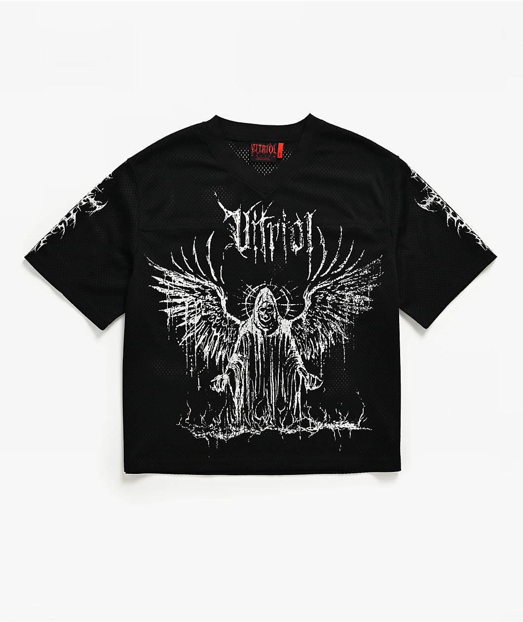Vitriol Summoned Black Crop Football Jersey