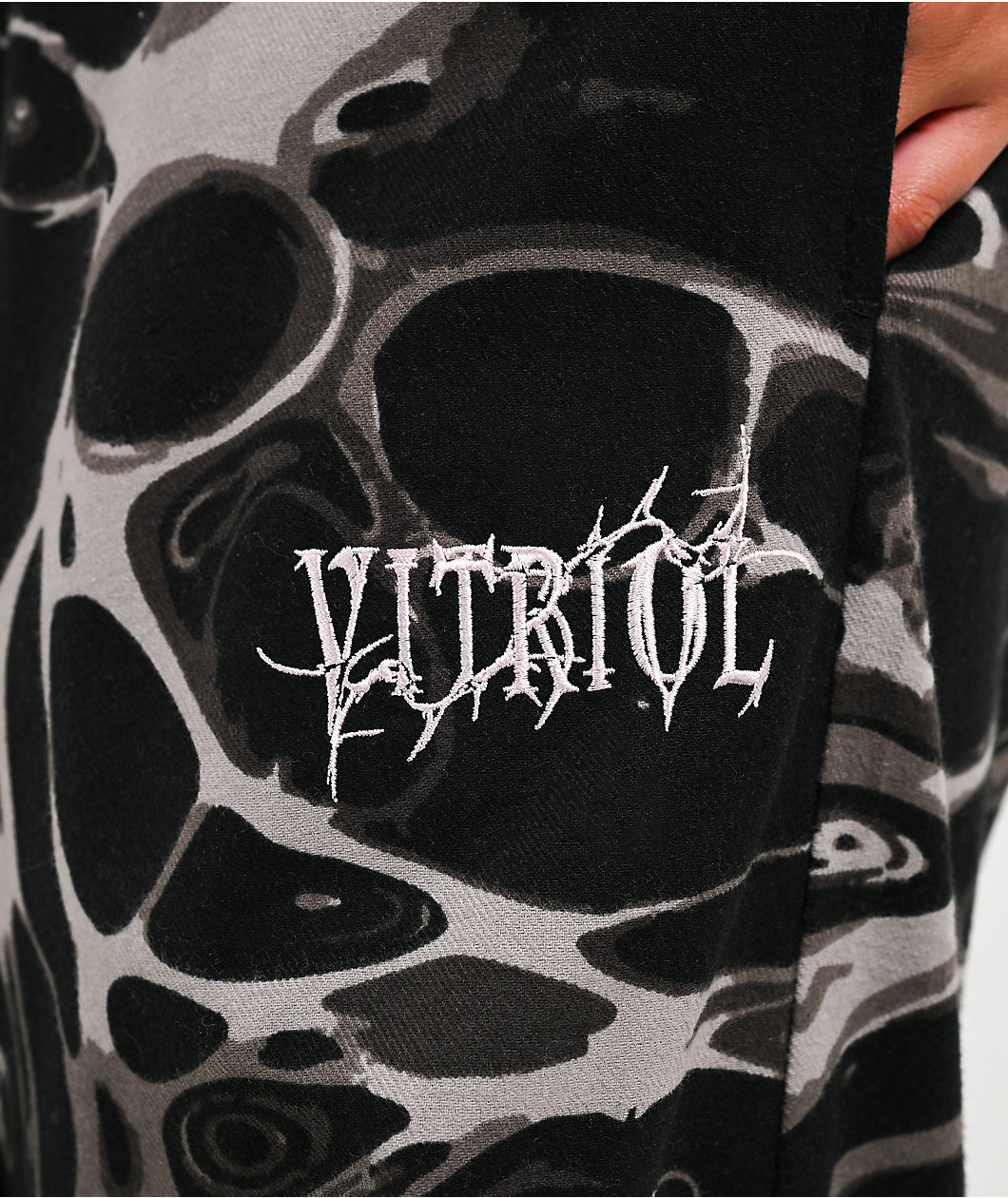 Vitriol Summoned Marble Black Lounge Pants