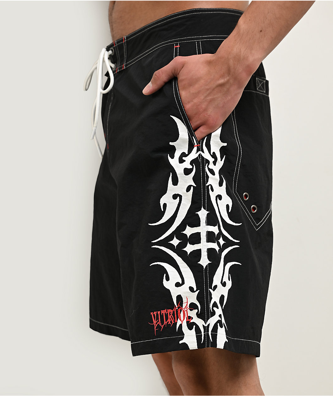 Vitriol Tattoo Black Board Shorts