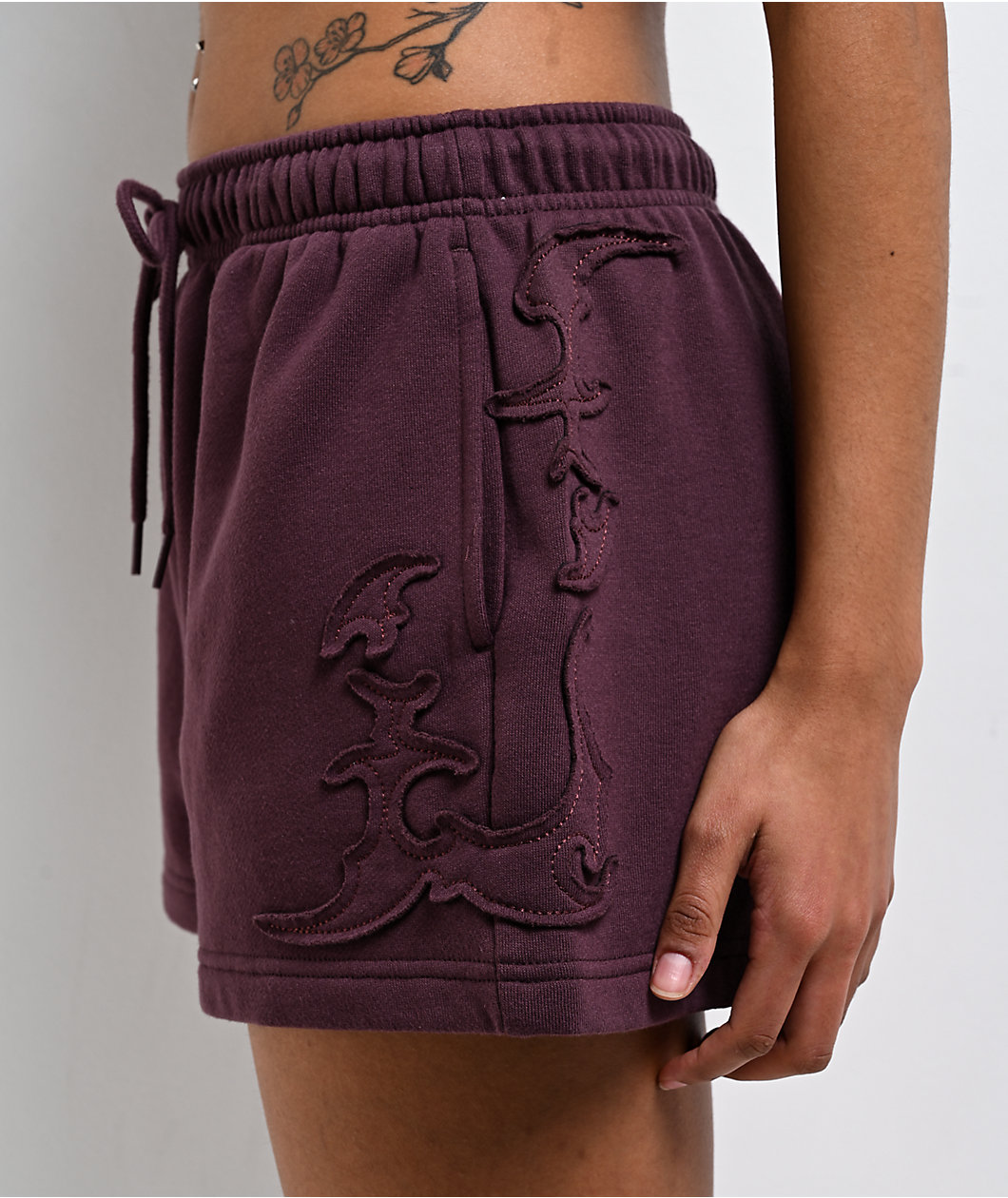 Vitriol Tessa Huckleberry Purple Sweat Shorts