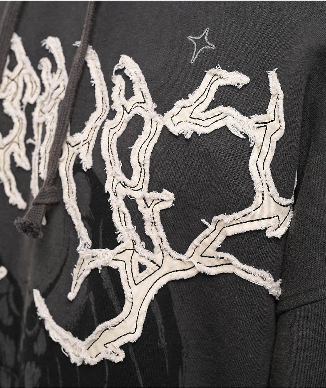 Vitriol Thunder Black Wash Boxy Hoodie