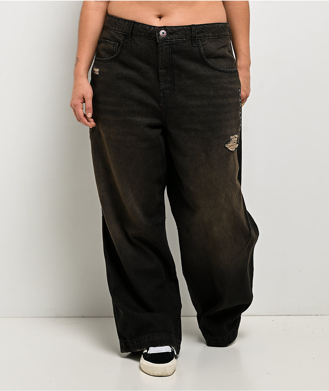 Vitriol Verona Love Dagger Sacred Black Wash Jeans