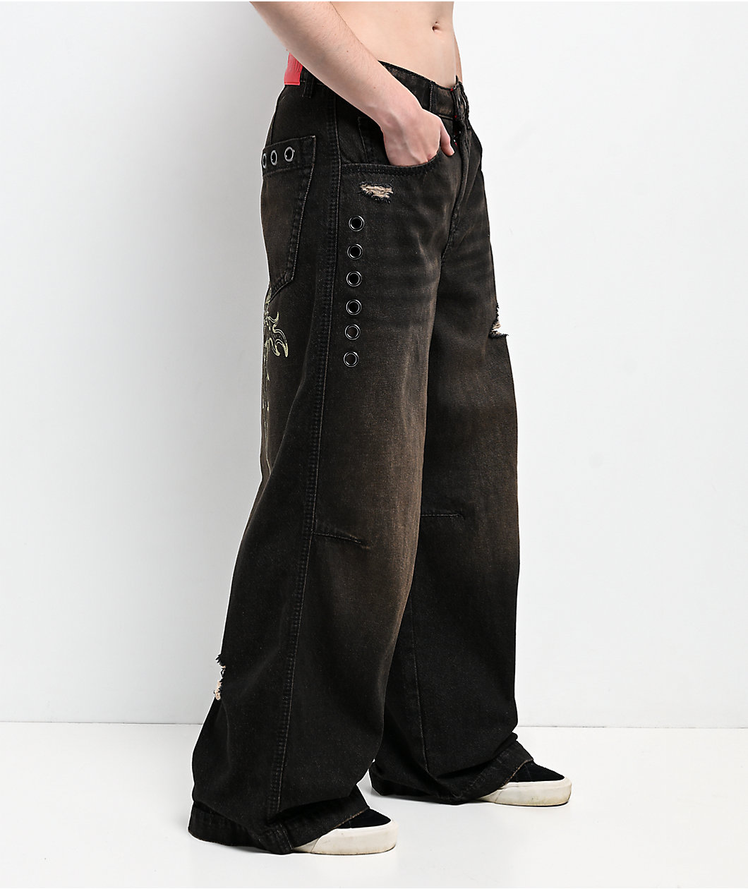 Vitriol Verona Love Dagger Sacred Black Wash Jeans