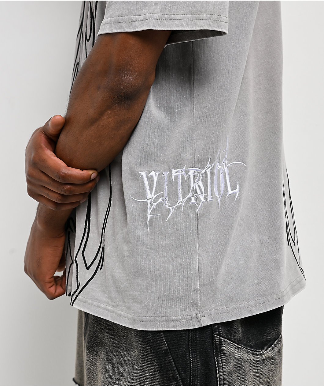 Vitriol Vertebrae Grey T-Shirt
