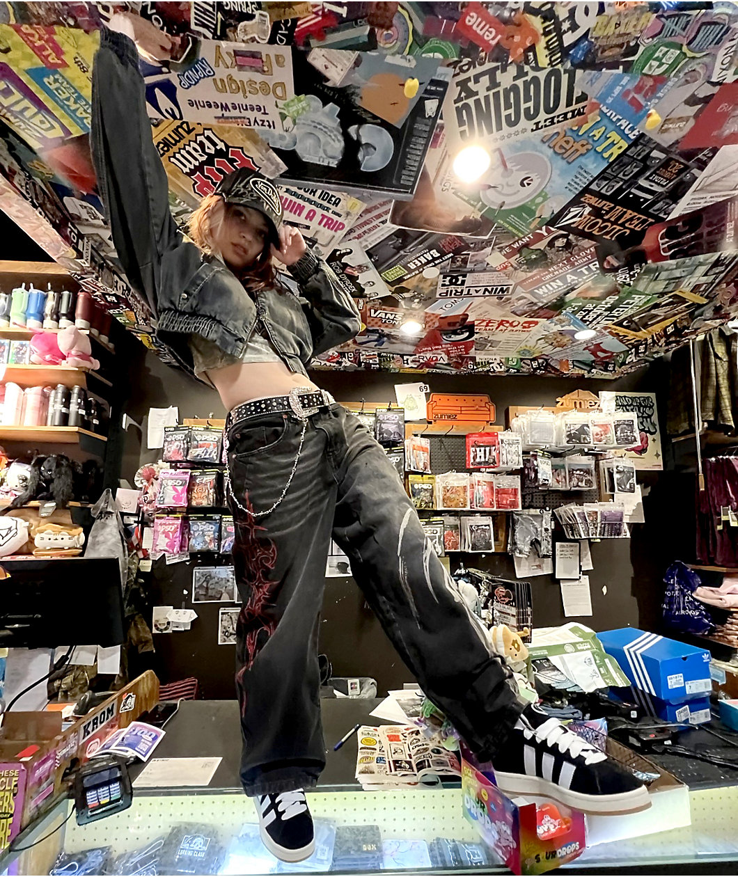 Vitriol Void Angel Ultra Wide Leg Black Jeans