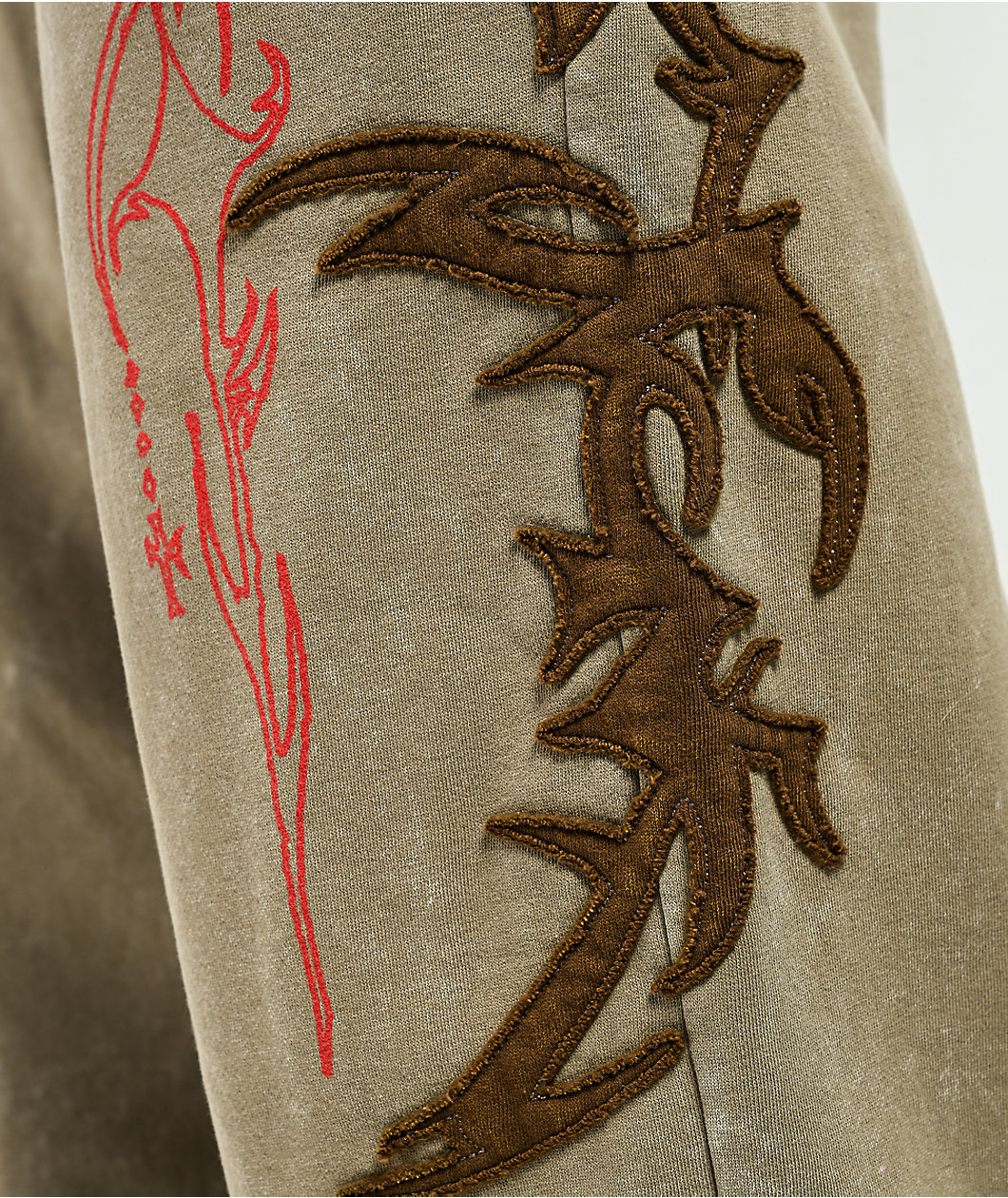 Vitriol Void Shroud Beige Fleece Sweatpants