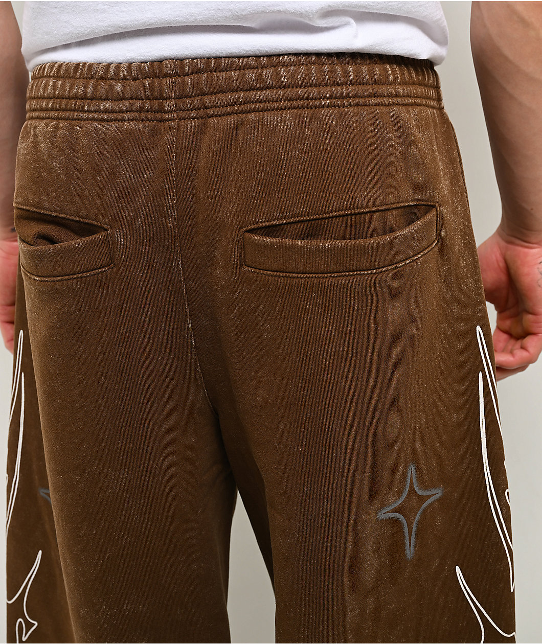 Vitriol Void Thunder Brown Wash Sweatpants
