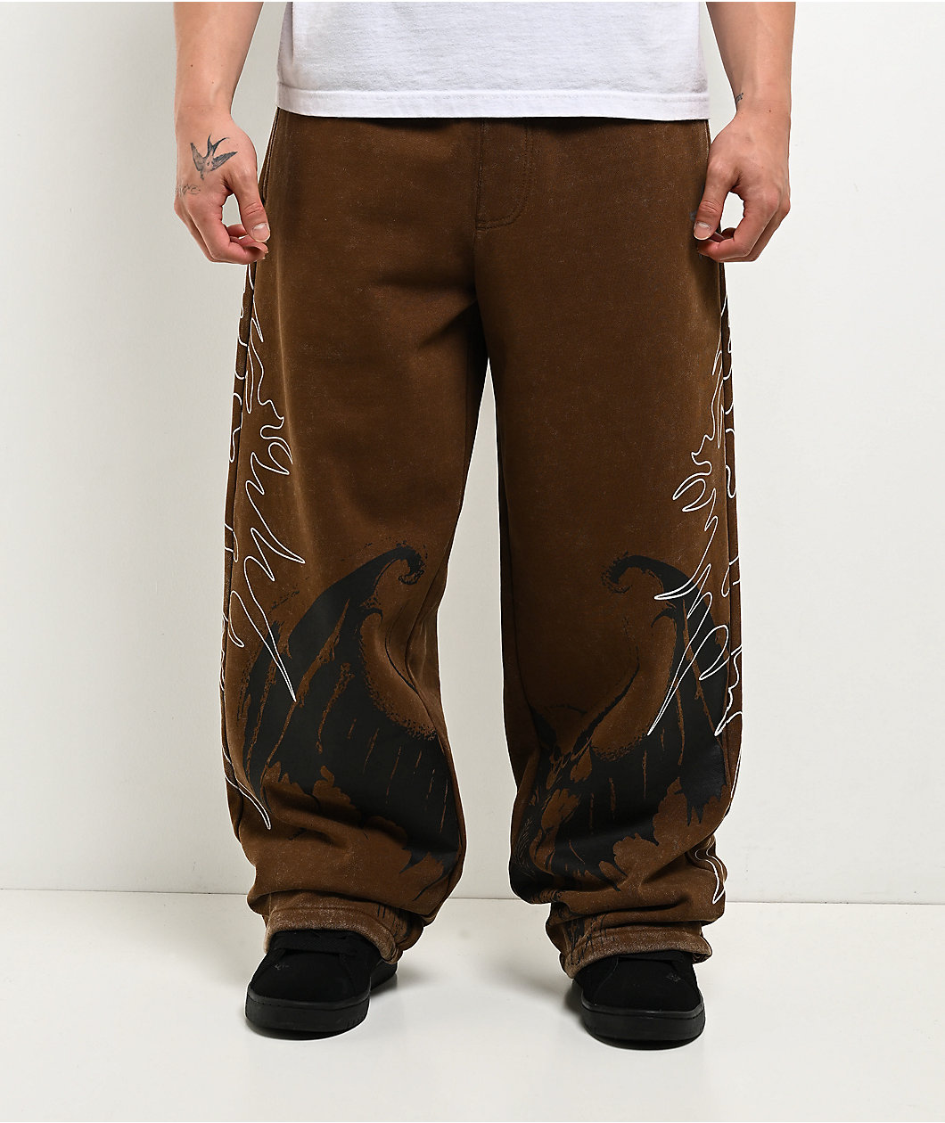 Vitriol Void Thunder Brown Wash Sweatpants